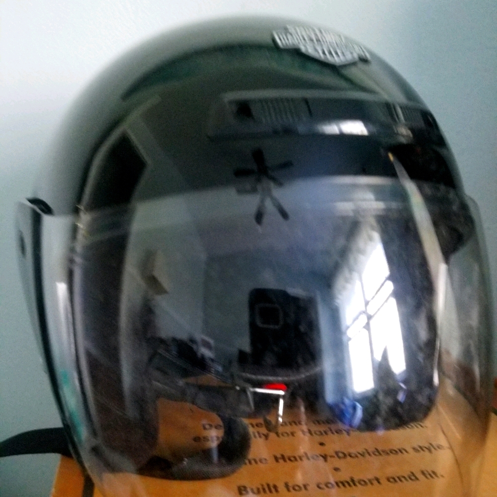 Harley-Davidson black 3/4 helmet